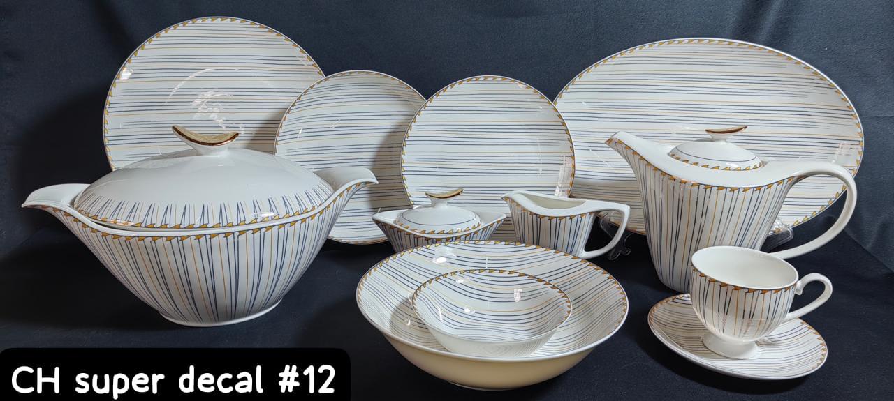 8Persons 61pcs Super Bone China Full Print Dinner set